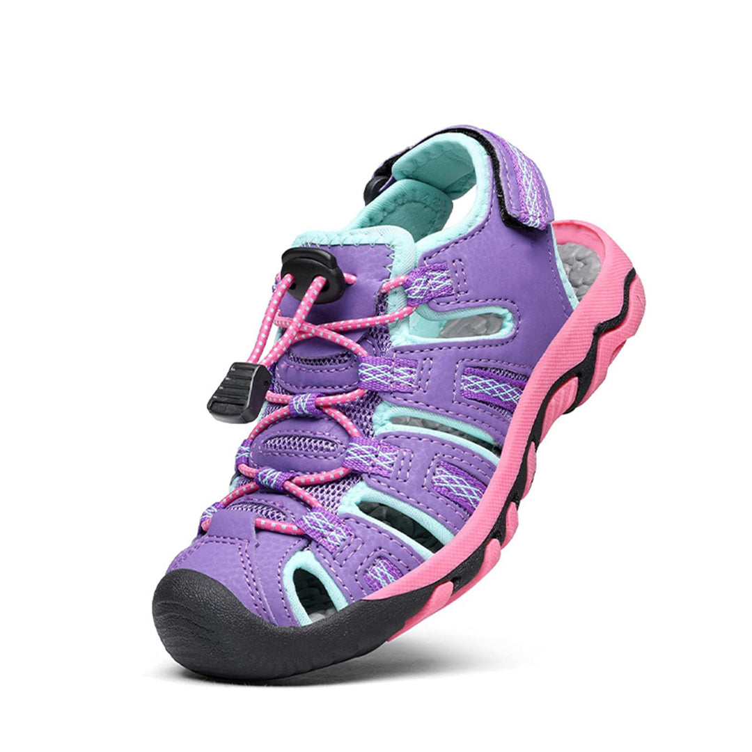 DREAM PAIRS Unisex Kinder 160912-k Sportsandalen 25 EU Lavendel Baby Blau Fuchsia, 25 EU Lavendel Ba