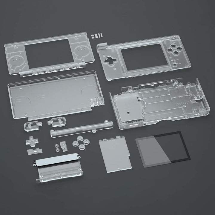 eXtremeRate Ersatz Gehäuse Case für Nintendo DS Lite NDSL, Voll Hülle&Knöpfen&Screen Protector Shell