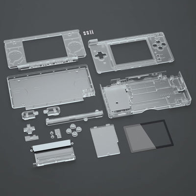 eXtremeRate Ersatz Gehäuse Case für Nintendo DS Lite NDSL, Voll Hülle&Knöpfen&Screen Protector Shell