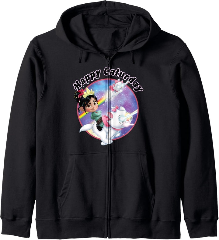 Disney Wreck It Ralph Vanellope Rainbow Galaxy Caturday Kapuzenjacke