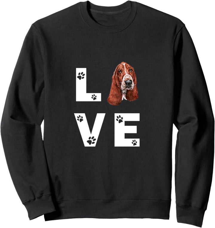 BASSET HOUND Hund Love Hundebesitzer Geschenk Sweatshirt
