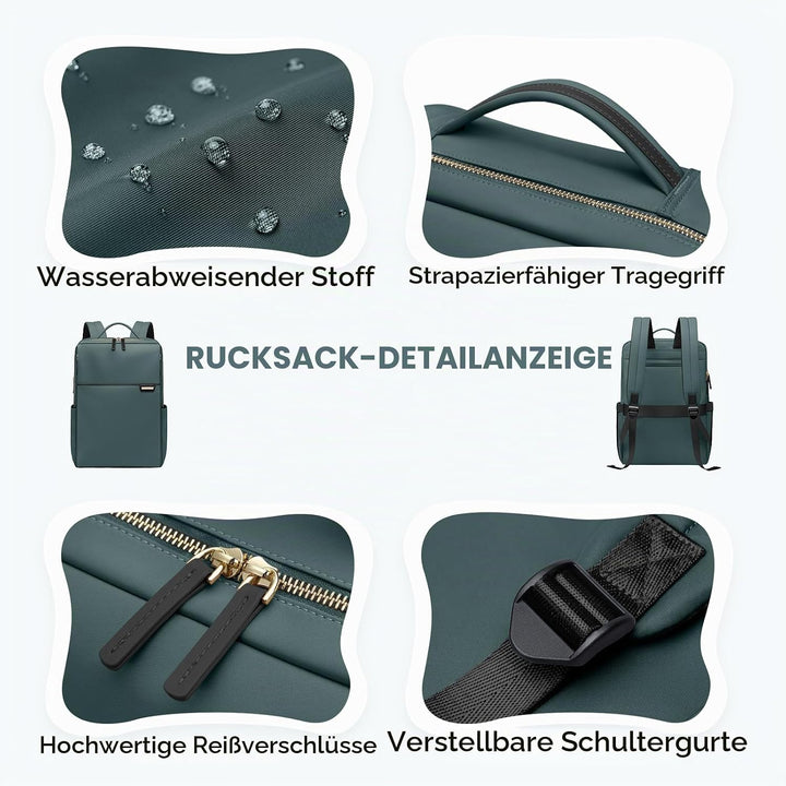 Laptop Rucksack, Rucksack Handgepäck 16 Zoll, Rucksack Damen und Herren, Taagesrucksäcke Wasserdicht