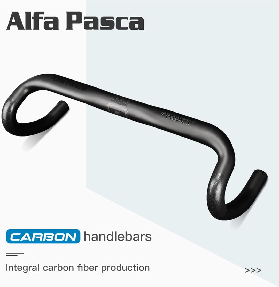 Rennradlenker Carbon Alfa Pasca Rennrad Lenker Carbon Rennrad Lenker Ergonomisch 31.8 UD Matt 400 Be