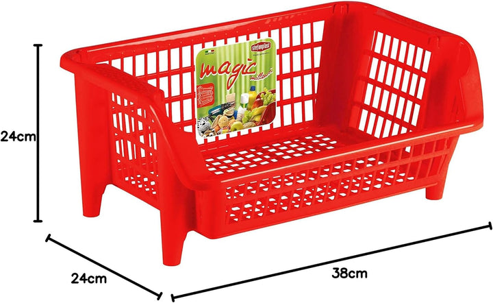 Magic Korb Milleusi 54 x 38 x 24 cm Pro Rot, Rot