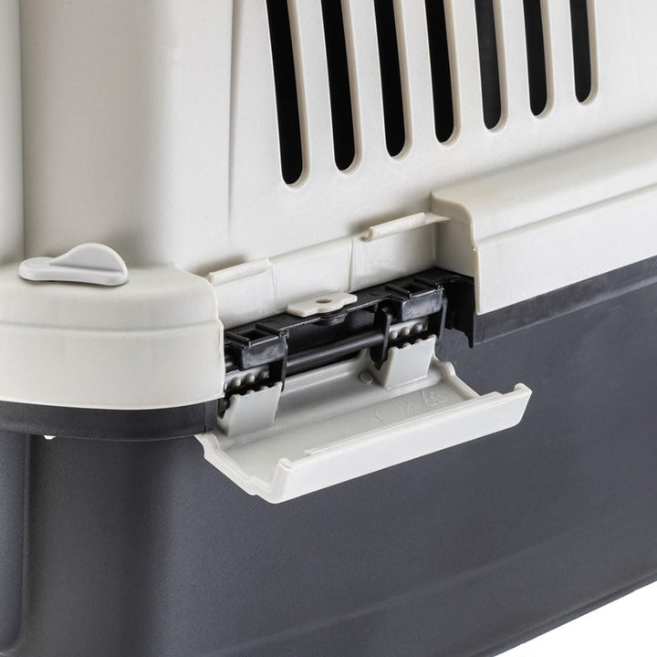 Ferplast Katzentransportbox Clipper 1, Hundetransportbox, IATA-zugelassene Reisebox, Haustiertranspo