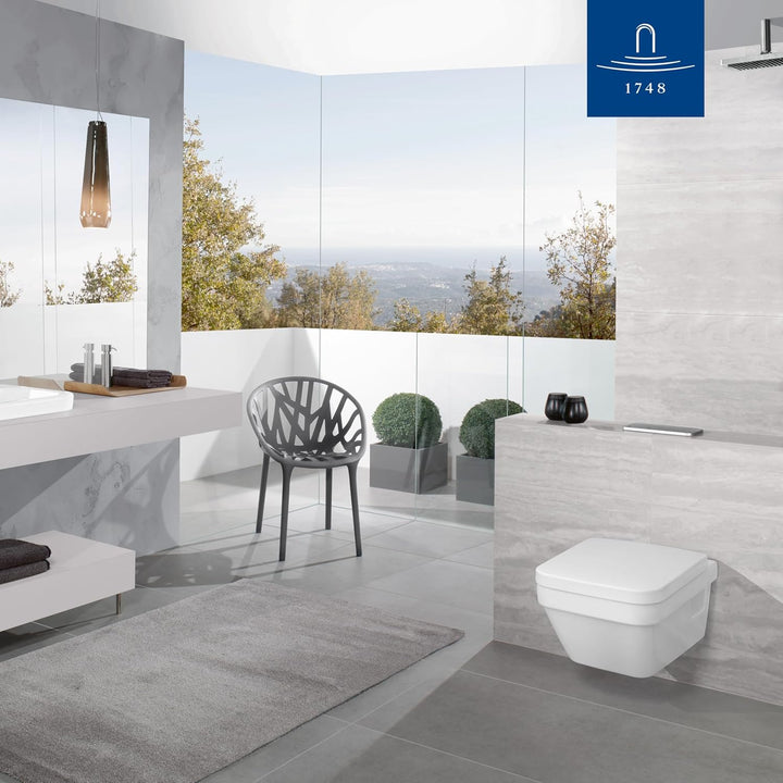 Villeroy & Boch WC-Sitz Architectura - Toilettendeckel Weiss glänzend aus Duroplast - Toilettensitz