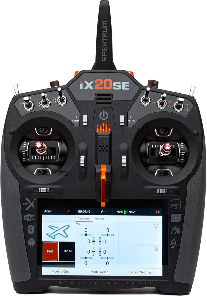 Spektrum SPMR20110EU iX20 20-Channel Special Edition Transmitter, International, Grey/Silver