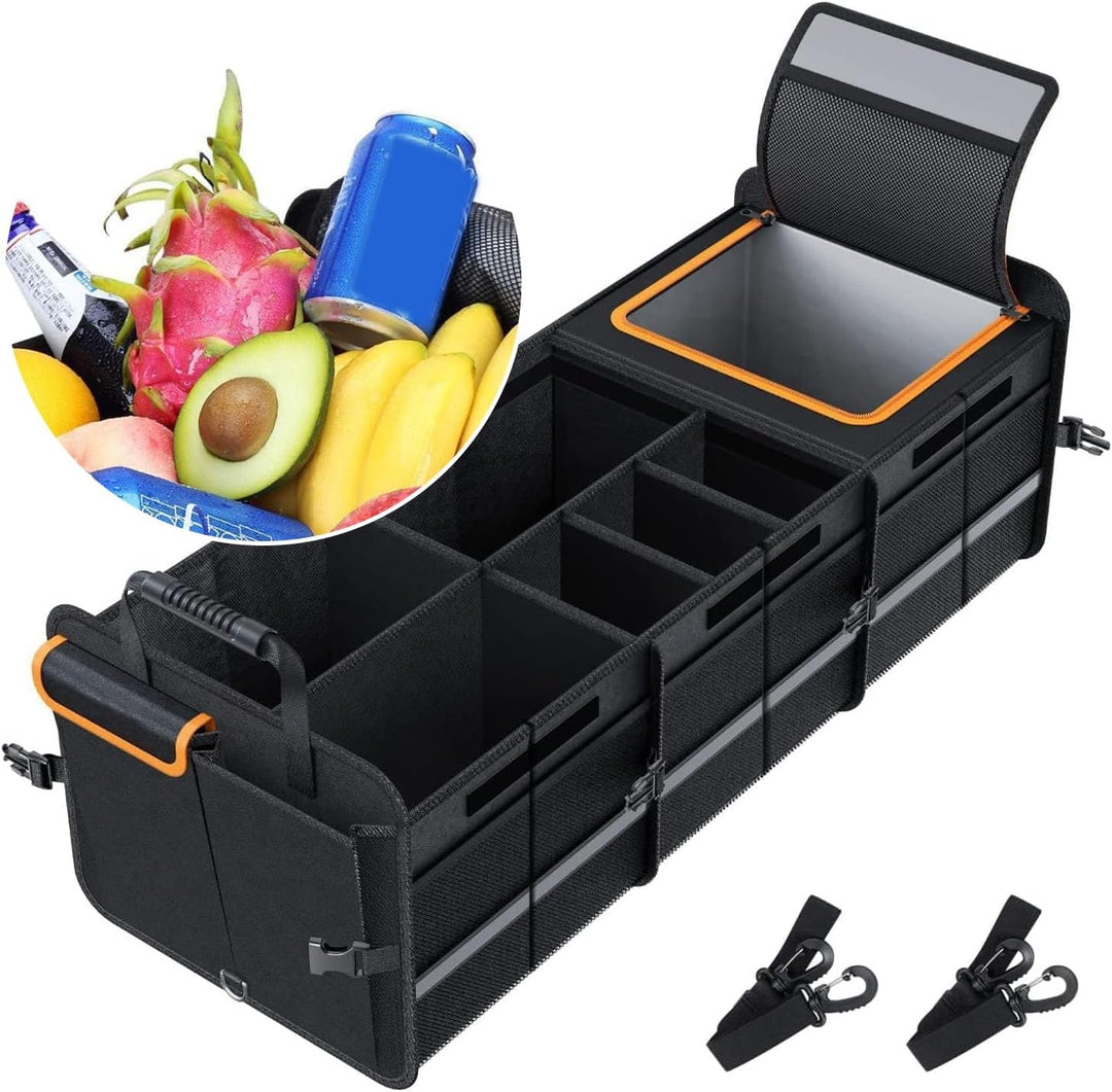 Kofferraum Organizer, Auto Kofferraum Organizer Mit Deckel, Zusammenklappbarer Kofferraumtasche, Aut