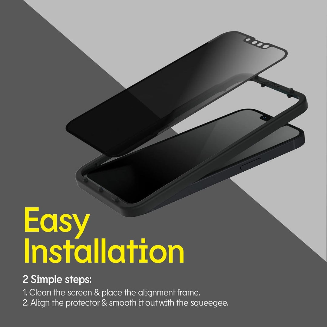 RhinoShield 3D Impact Privacy Displayschutz kompatibel mit [iPhone SE 3 / SE 2/8 / 7] |Aufprallschut