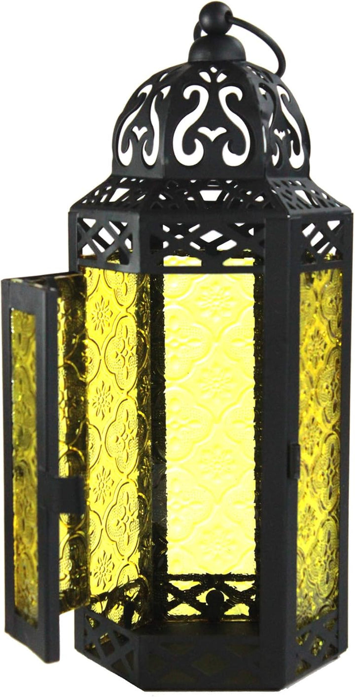 Vela Lanterns Marokkanische Lampenlaterne, dekorativer Kerzenhalter für Innen- und Aussenbereich, He