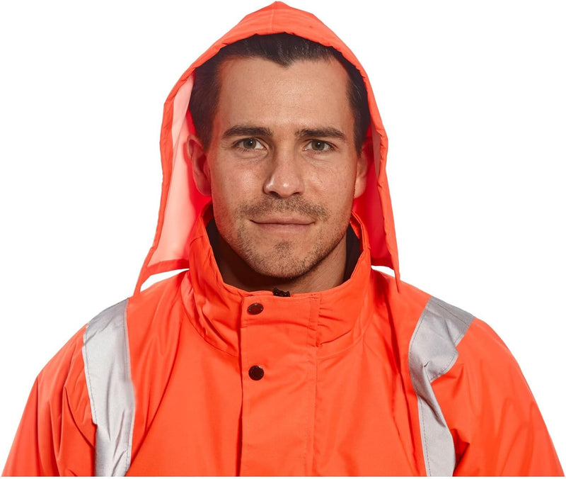 Portwest Warnschutz-Bomberjacke, Orange, Grösse 3XL, 3XL