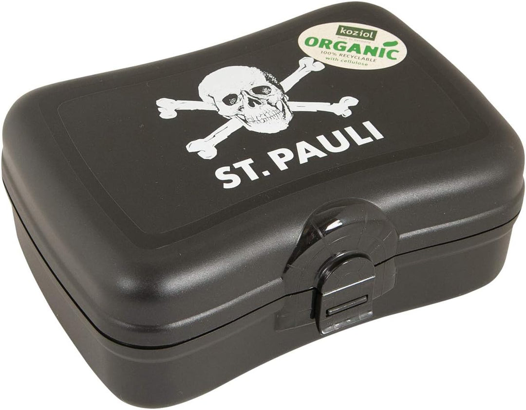 FC St. Pauli Brotdose Lunchbox Snackbox Nachhaltig - schwarz