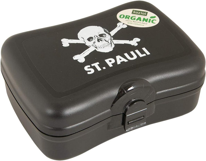 FC St. Pauli Brotdose Lunchbox Snackbox Nachhaltig - schwarz