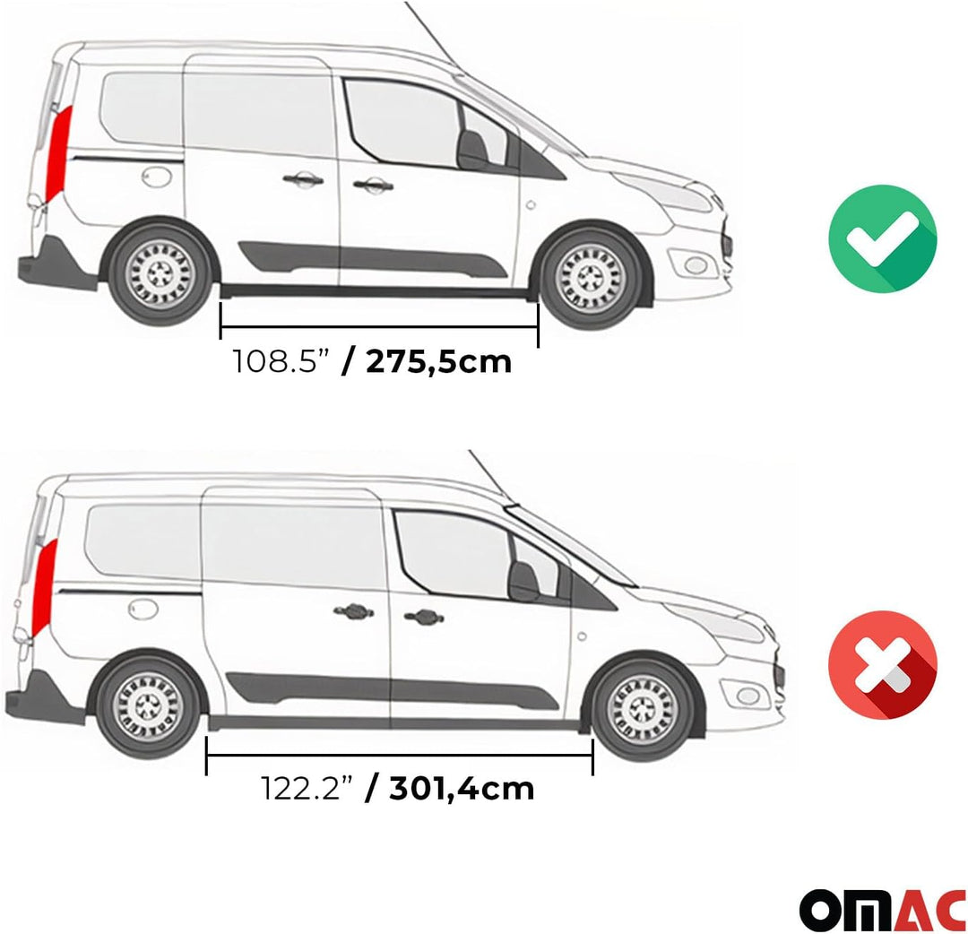 OMAC Kofferraumwanne Laderaumwanne kompatibel mit FIAT Doblo 2010-2021 5tür Gummi TPE Schwarz
