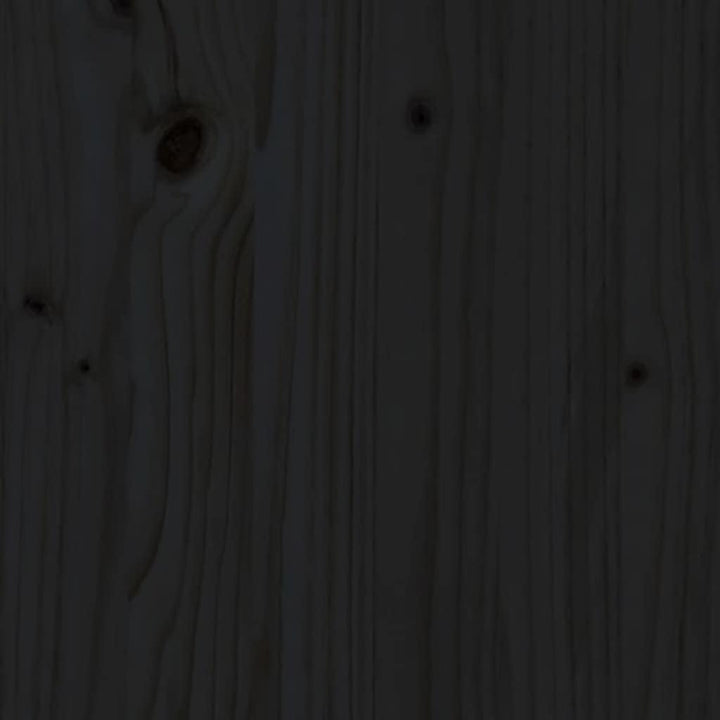 FIRBNUS Schuhbank Schwarz 70x38x45,5 cm Massivholz Kiefer Schuhaufbewahrung Schuhorganizer Schuhschr