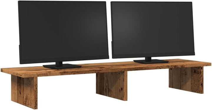 Monitorständer, Holzwerkstoff, Monitorerhöhung, Altholz-Optik