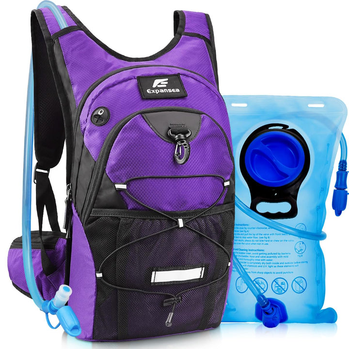 Trinkrucksack mit Trinkblase 3L BPA-Frei, Wasserdichter Outdoor-Rucksack, Rucksack mit Trinksystem,
