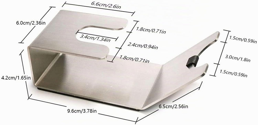 Kaffee Siebträger Halter und Tamper Station, Edelstahl, für 51-58 mm, Bodenlos