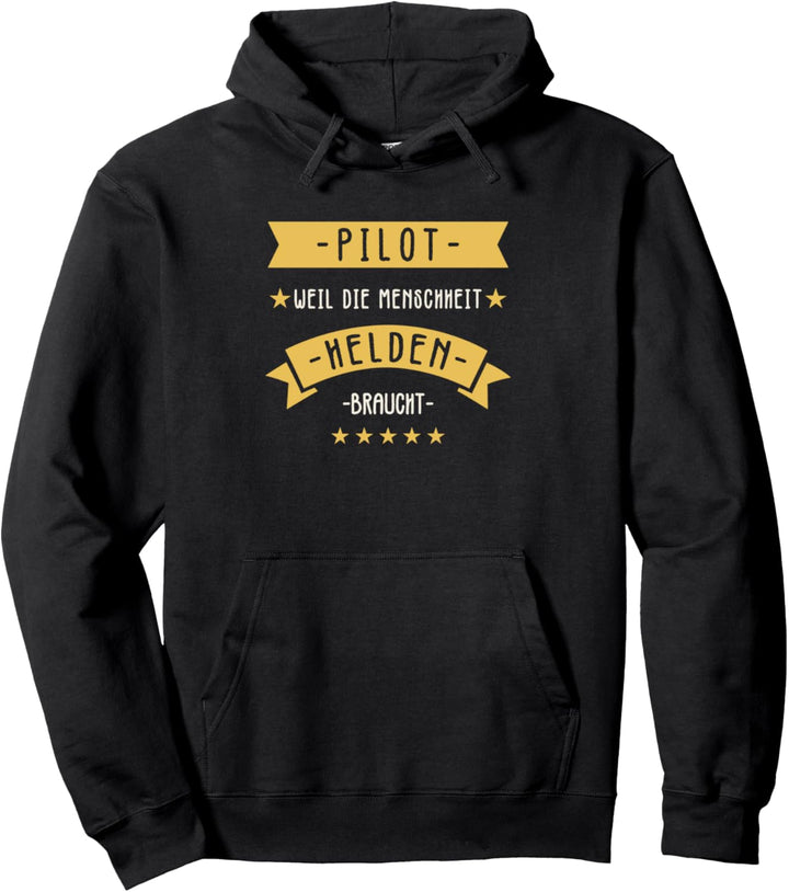 Pilot Helden Lustiger Spruch Flieger Pullover Hoodie