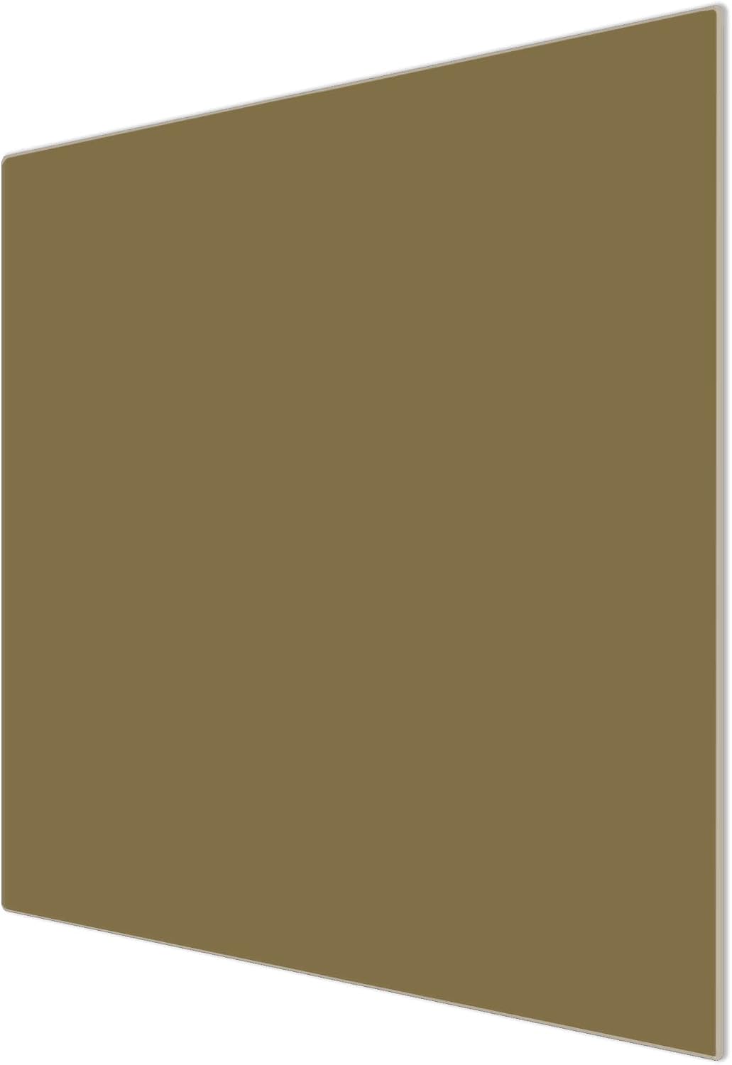 banjado® Herdabdeckplatte Glas 1-teilig 60x52 cm/Schneidebrett Herdabdeckung mit Motiv Gold Metallic