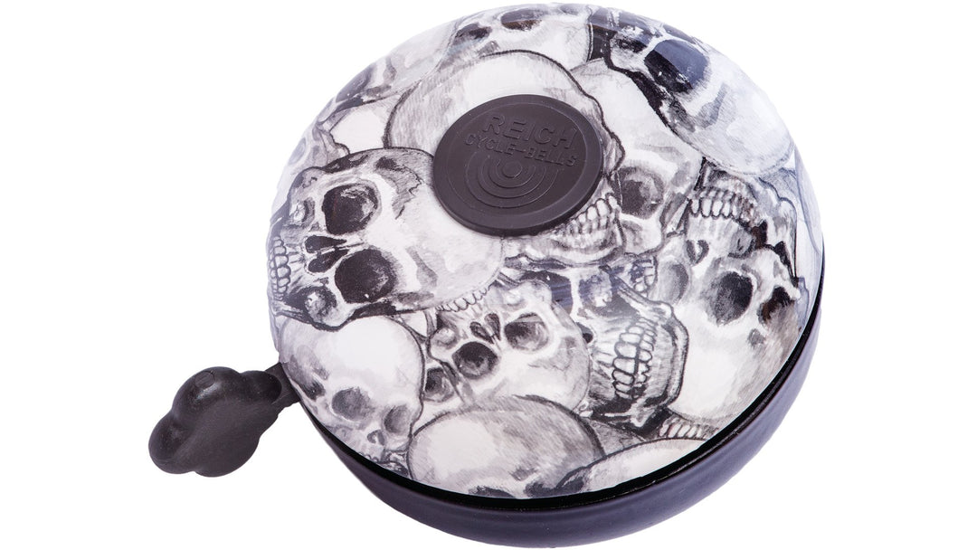 Ding-Dong Glocke Reich Totenkopf-Motiv; bedruckt, Ã 80mm