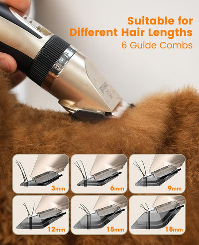 oneisall Hundeschermaschine und Hundepfoten Trimmer Set Leise 2-in-1 Katze Tierhaarschneidemaschine