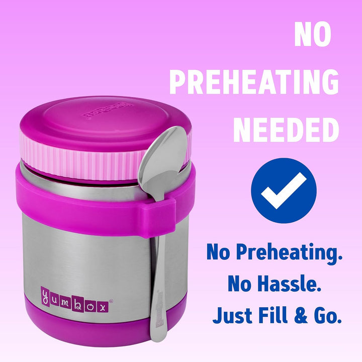 Yumbox Zuppa Thermobehälter Set, 420ml inkl. Löffel - Edelstahl Isolierbehälter, Speisebehälter für