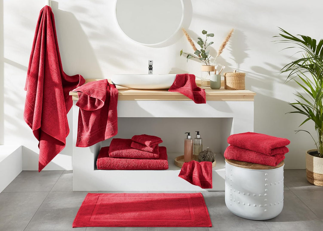 Dyckhoff Handtuch-Set, Baumwolle, rot, 26 x 36 cm, Rot