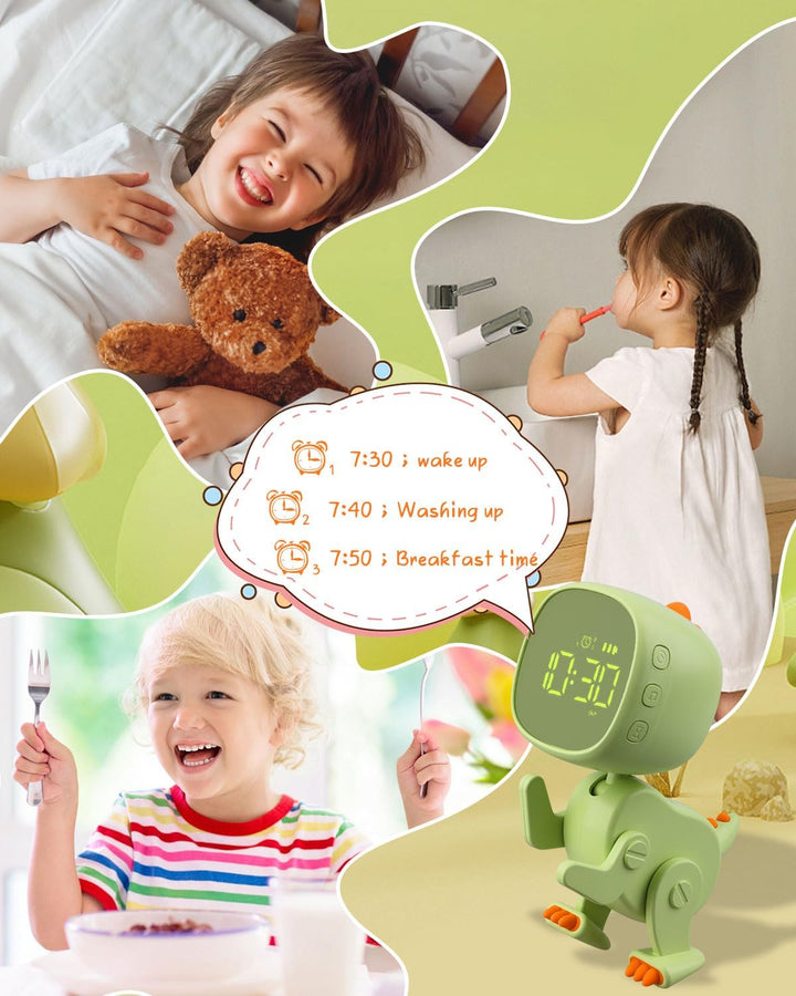 Digitaler Kinderwecker für Jungen Und Mädchen 4–16 Jahre | Multifunktionaler Wecker Kinder mit Bunte