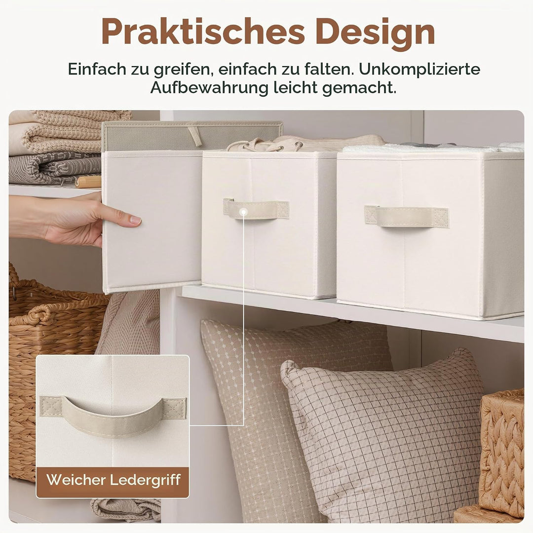 StorageWorks grosser Aufbewahrungskorb Stoff, faltbare Aufbewahrungsbox für Regale, Schränke, Spielz
