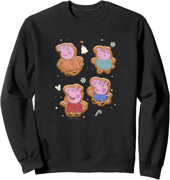 Peppa Pig Christmas Gingerbread Cookie Playtime Icons Sweatshirt