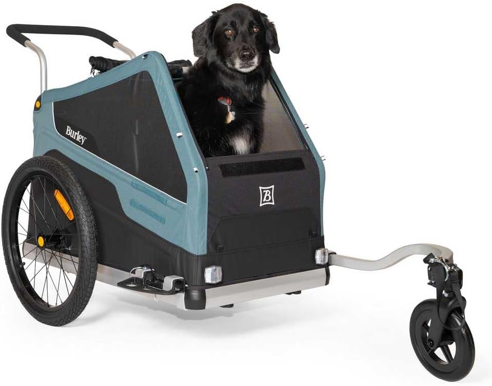 Burley Bark Ranger XL Fahrradanhänger Schwarz/Blau Einheitsgrösse