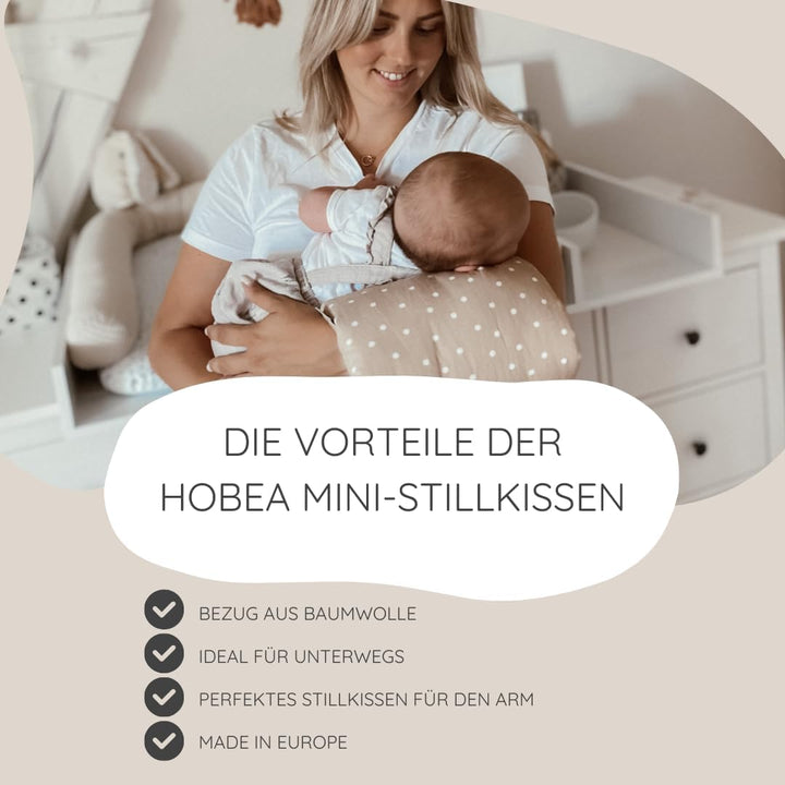 HOBEA-Germany Ministillkissen Arm-Stillkissen kleines Stillkissen für unterwegs Stillmuff Reisestill