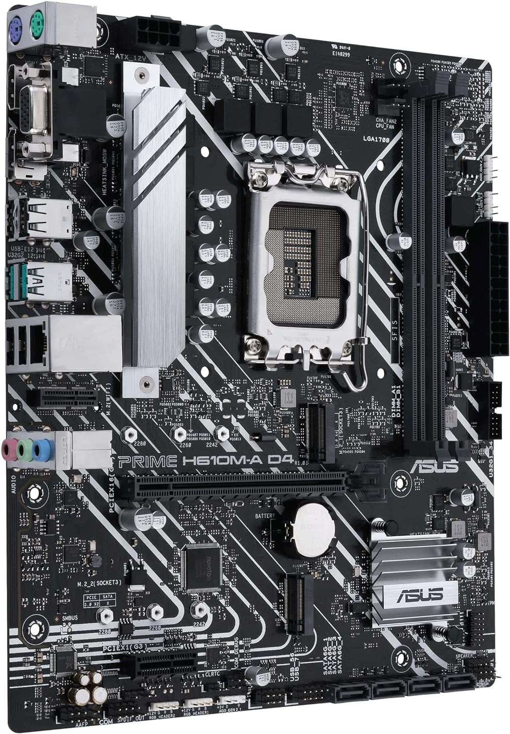 ASUS Prime H610M-A D4-CSM Business Mainboard Sockel Intel LGA 1700 (mATX, PCIe 4.0, 1Gb Ethernet, AS