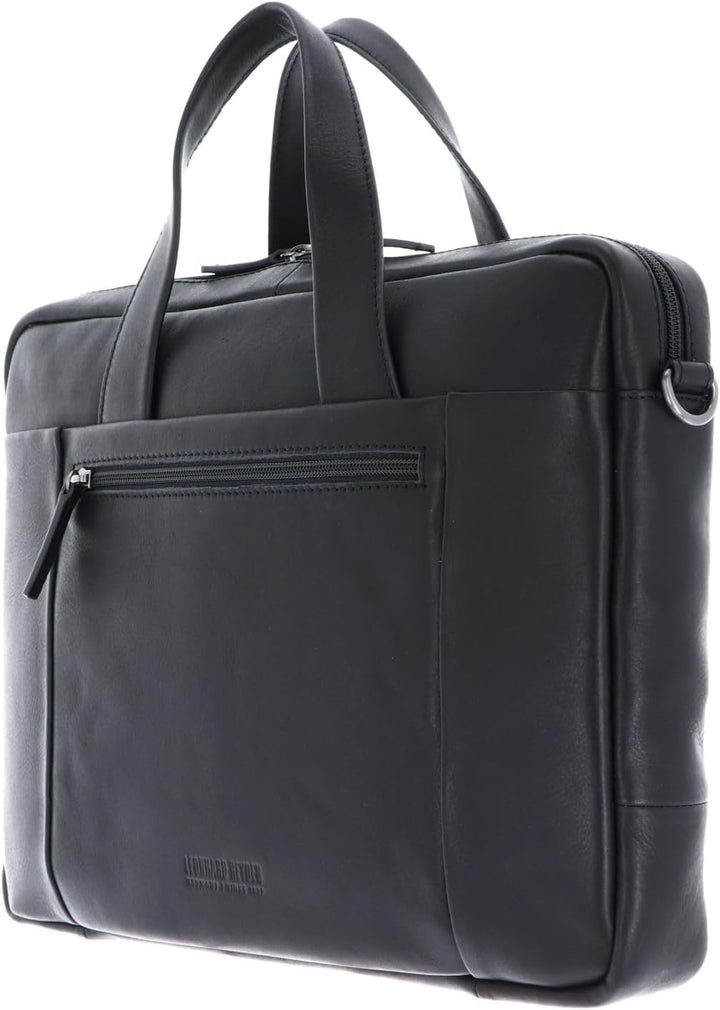 Leonhard Heyden Hamburg - Aktentasche 13" 38 cm Schwarz, Schwarz