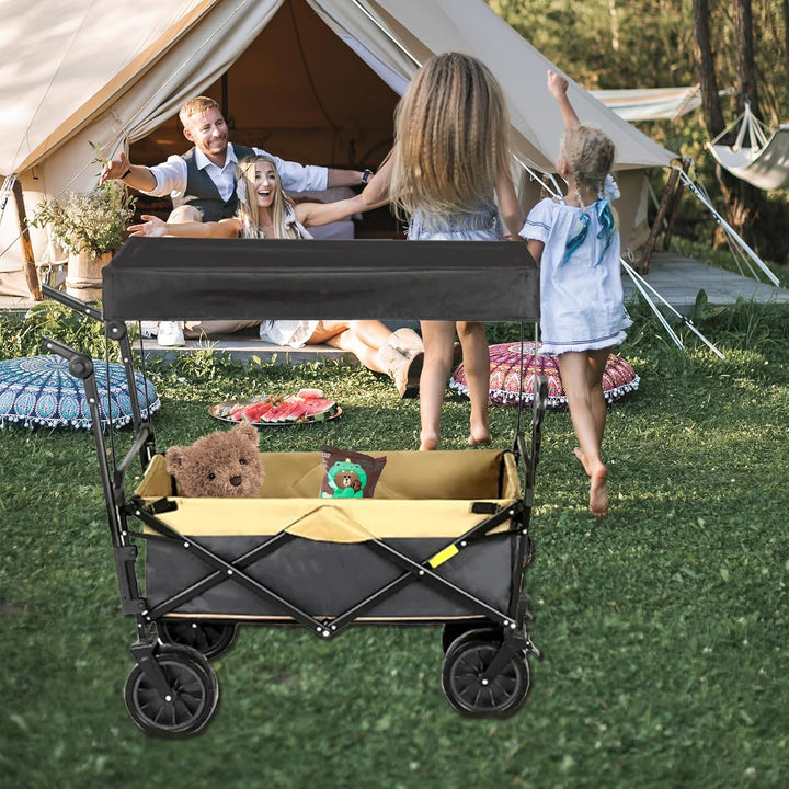 Bollerwagen Dach, Regenschutz für klappbare Handwagen, abnehmbare Markise, Staubdicht, Regendicht, S