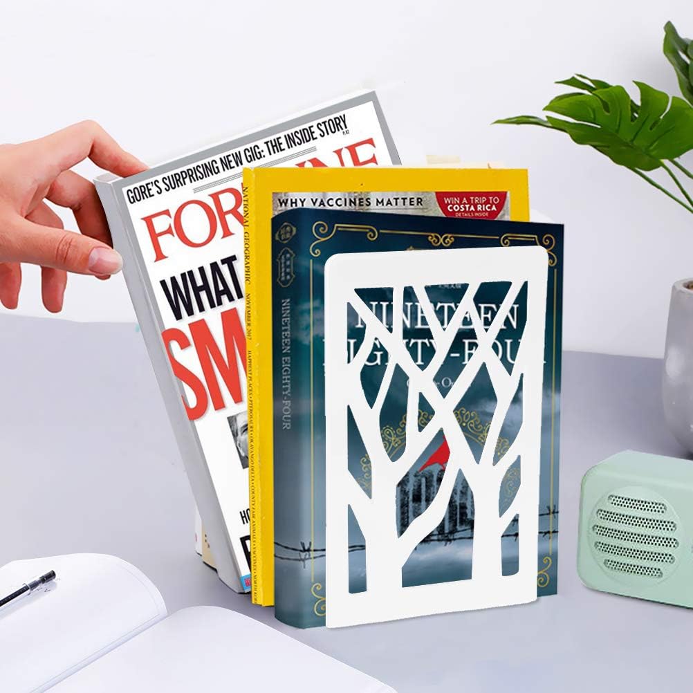 Buchstützen, Buchstützen für Regale, schwere Bücher, Bücherregalhalter Heimdekoration, Metall schwar