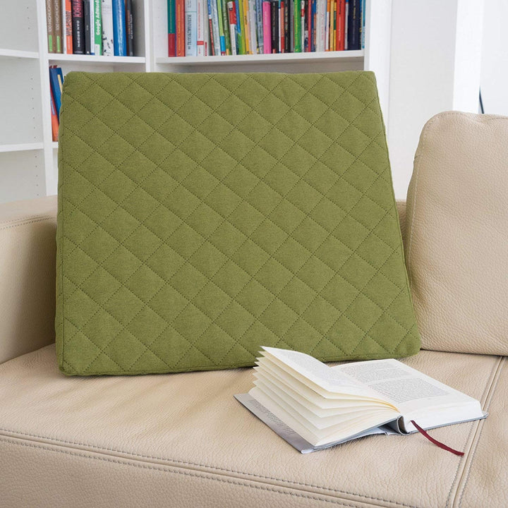 sabeatex® Rückenkissen, Keilkissen für Couch und Sofa, Lesekissen für bequemes Sitzen. 5 Unifarben f