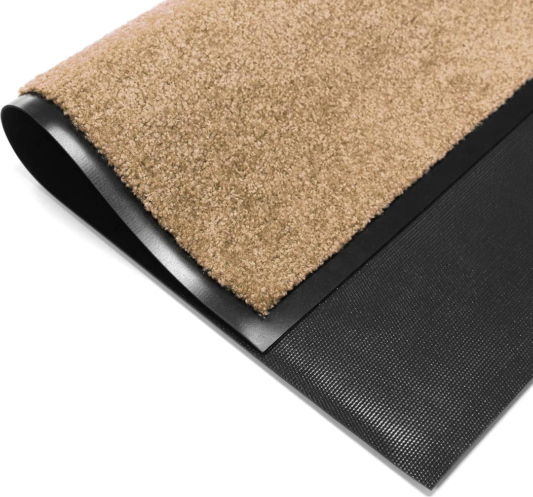 Primaflor Schmutzfangmatte CLEAN – Creme, 90x150 cm | Saugstarke, Schwer entflammbare Fussmatte | Ru
