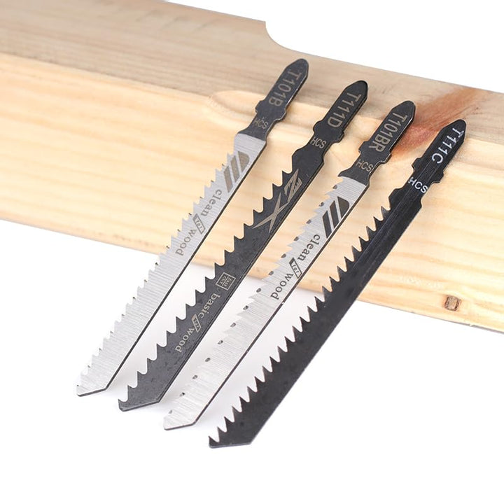 60tlg Stichsägeblätter Set T-Schaft Stichsägen Zubehör für Holz Metall Kunststoff PVC Stichsägeblatt