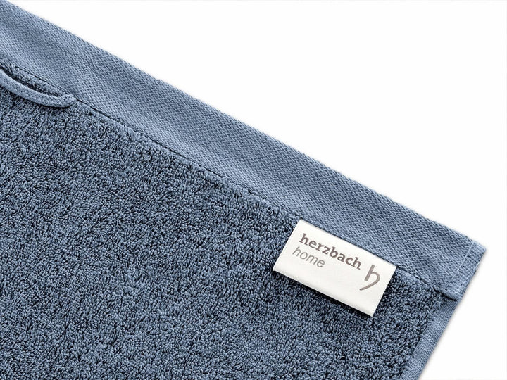 herzbach home Luxus Saunatuch 2er Set Premium Qualität aus 100% Baumwolle 80 x 200 cm 600 g/m² (Grau