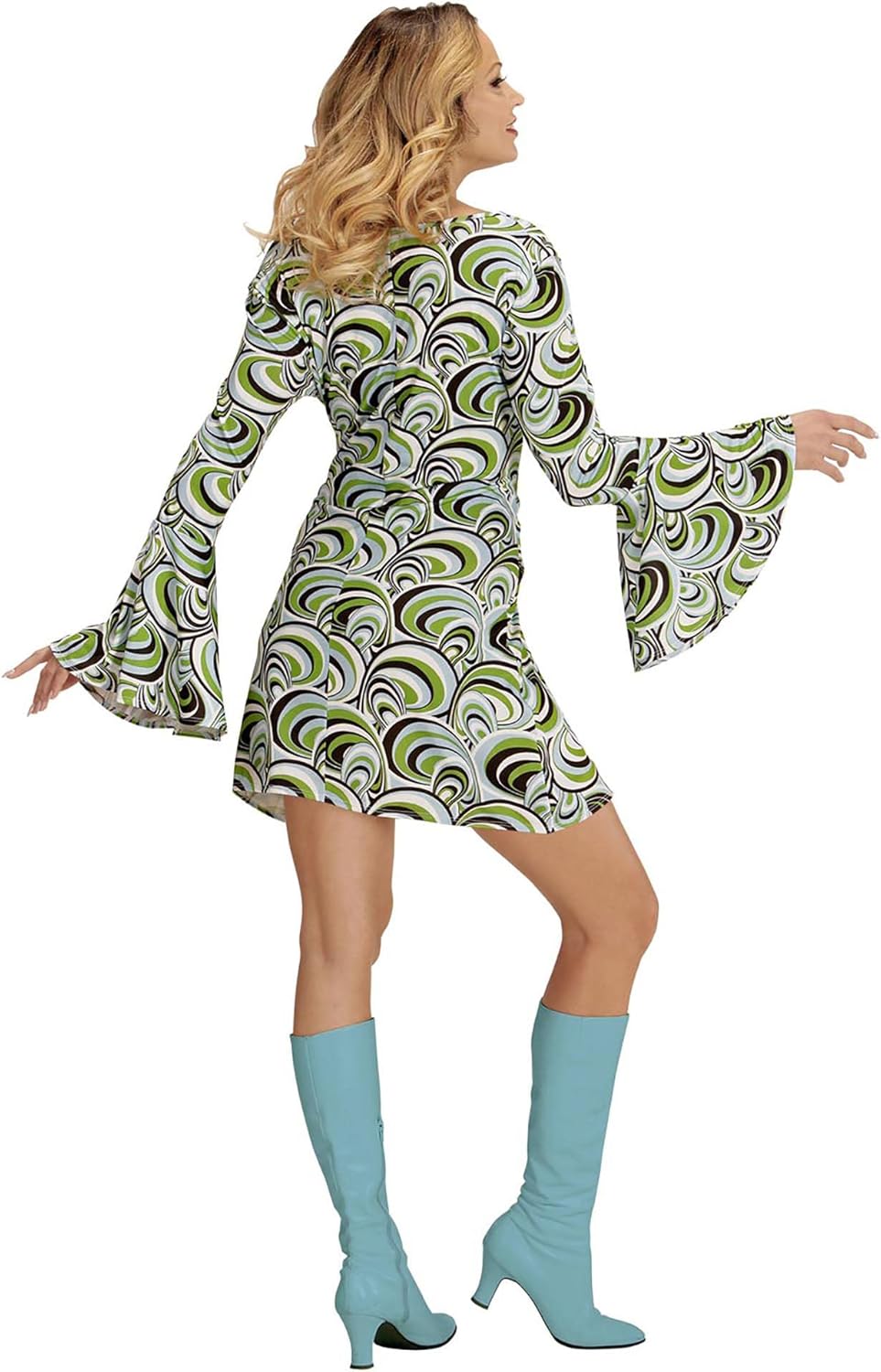 WIDMANN 08871 COSTUME VESTITO DONNA ANNI 70 S ECONOMICO #0887, S
