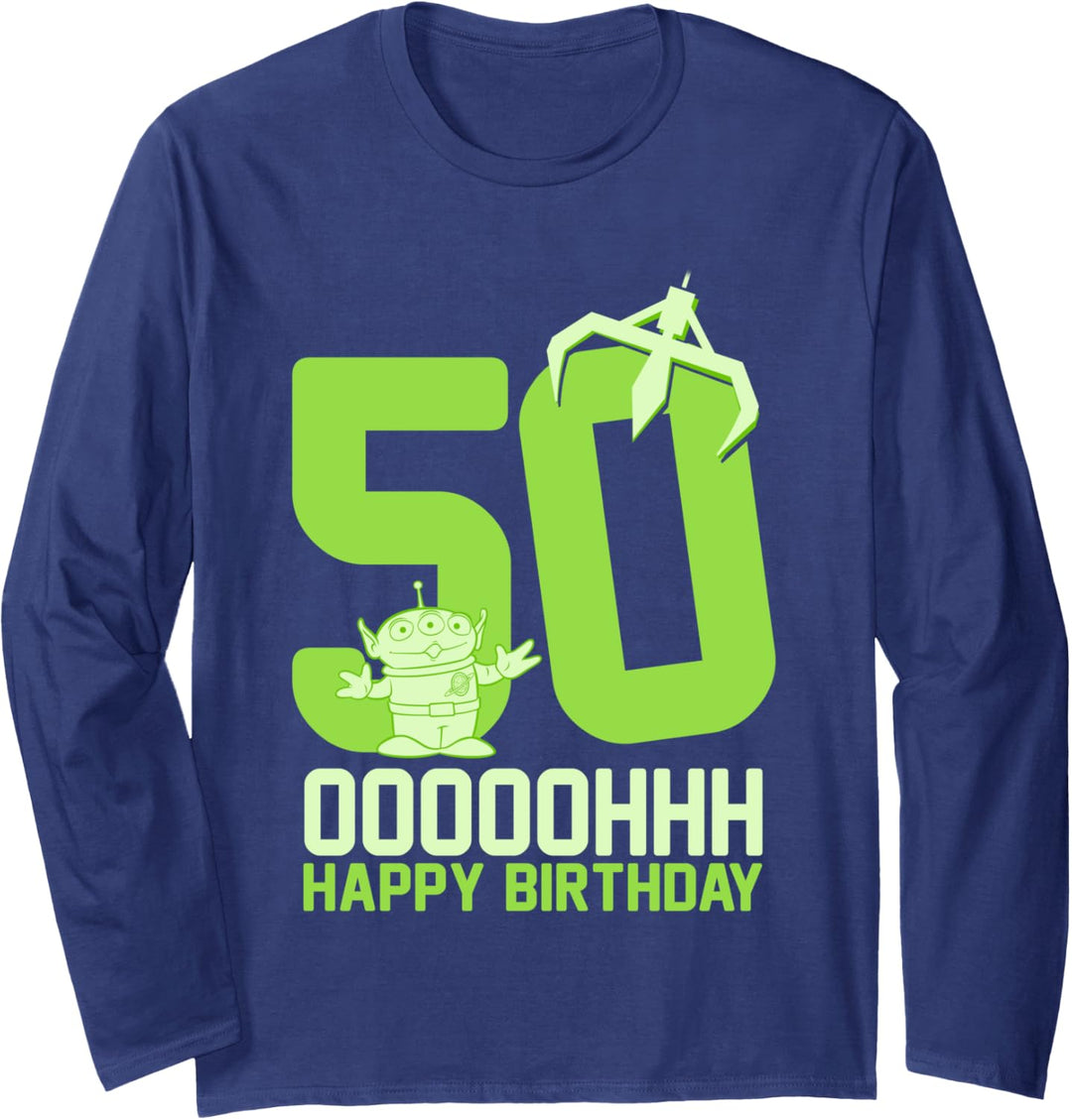 Disney Pixar Toy Story Aliens OOOOH Happy 50th Birthday Langarmshirt