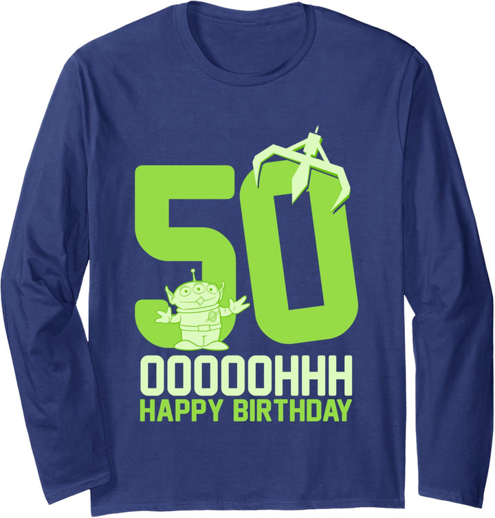 Disney Pixar Toy Story Aliens OOOOH Happy 50th Birthday Langarmshirt