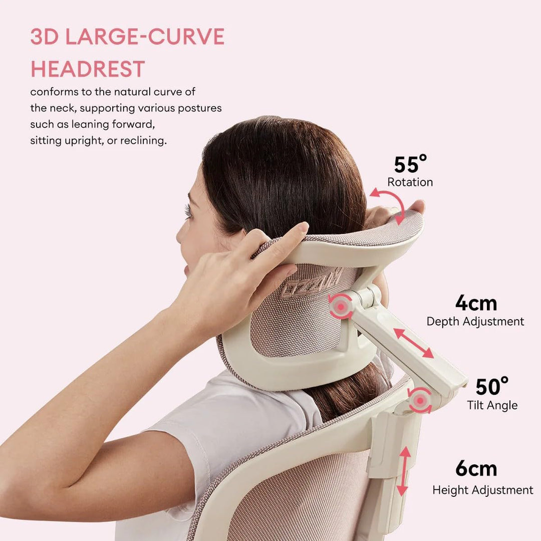 MUSSO E80 Muse FemmePosture™ Ergonomischer Bürostuhl für Frauen - 135° Neigung & 3D-Lendenstütze, 17