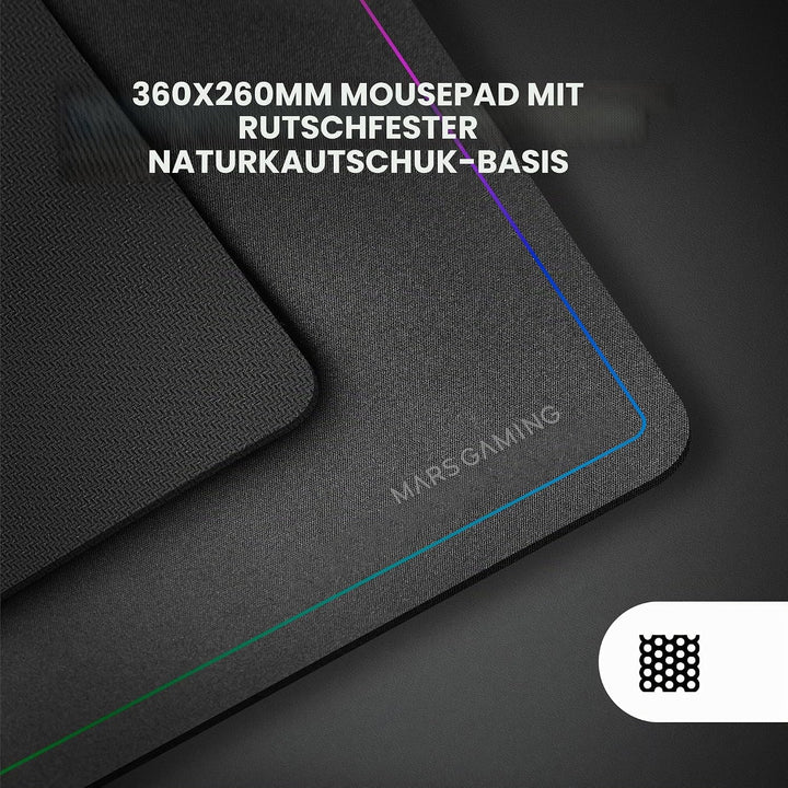 Mars Gaming MCPWTKL, Kabelloses Gaming-Combo, DualPro Link 2.4GPRO-Technologie, TKL FRGB Rainbow Tas
