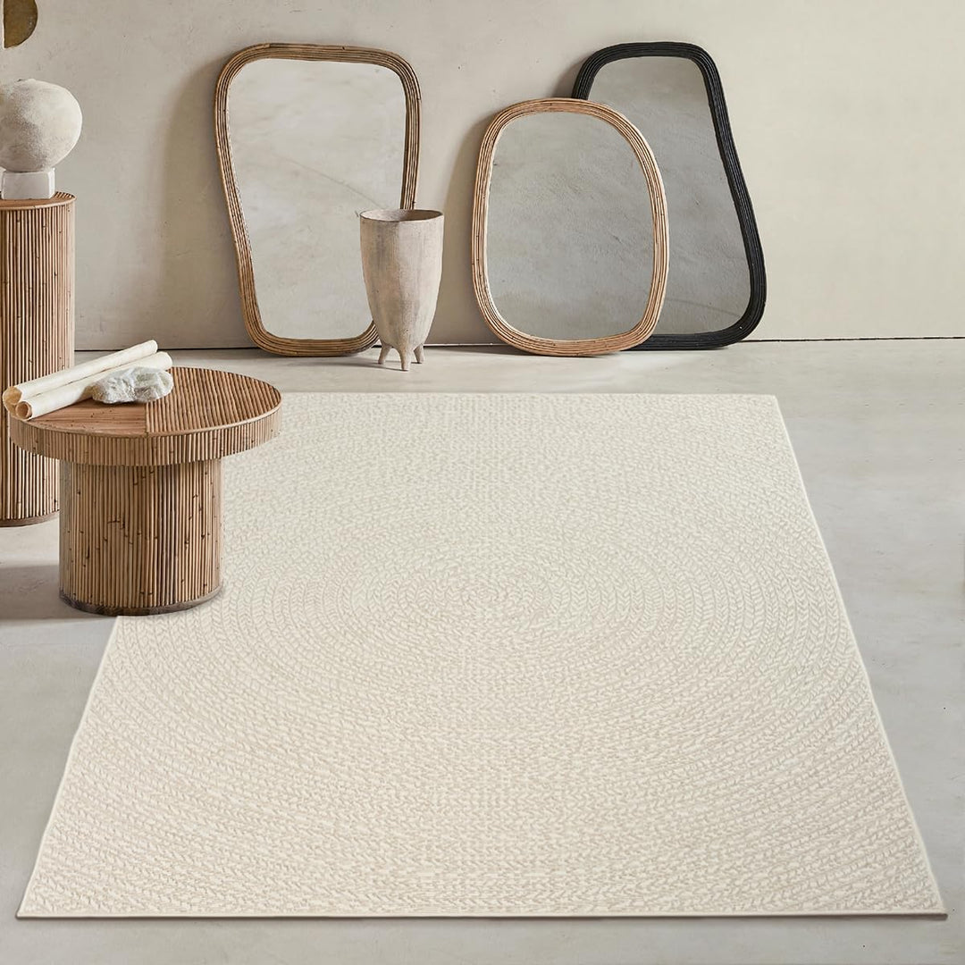 Mia´s Teppiche Soil - wetterfester In- und Outdoor Teppich im Natürlichem Jute-Look, wetterfest, gee