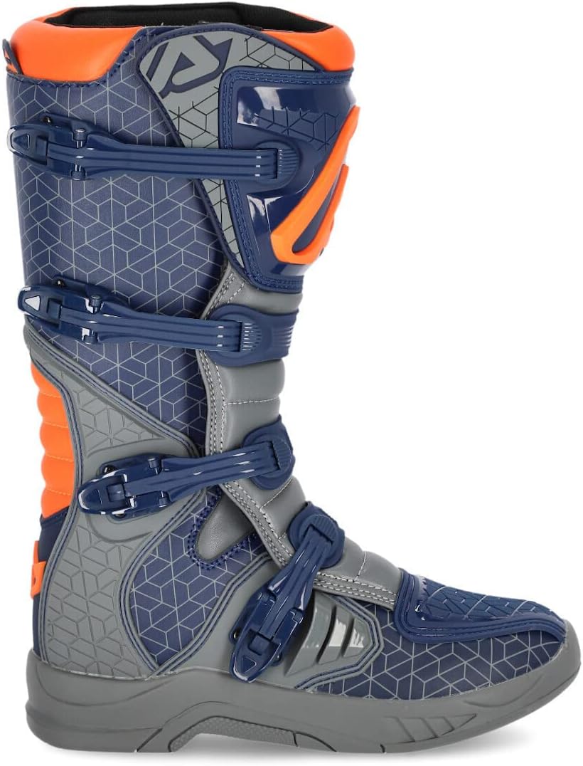 Acerbis - X-Team-Stiefel, STIVALI für Herren 45 EU Blau Grau, 45 EU Blau Grau