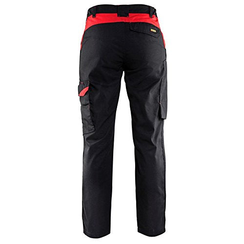 Blakläder Damen-Bundhose "Industrie" Grösse, 1 Stück, C42, schwarz/rot, 710418009956C42 Schwarz/Rot