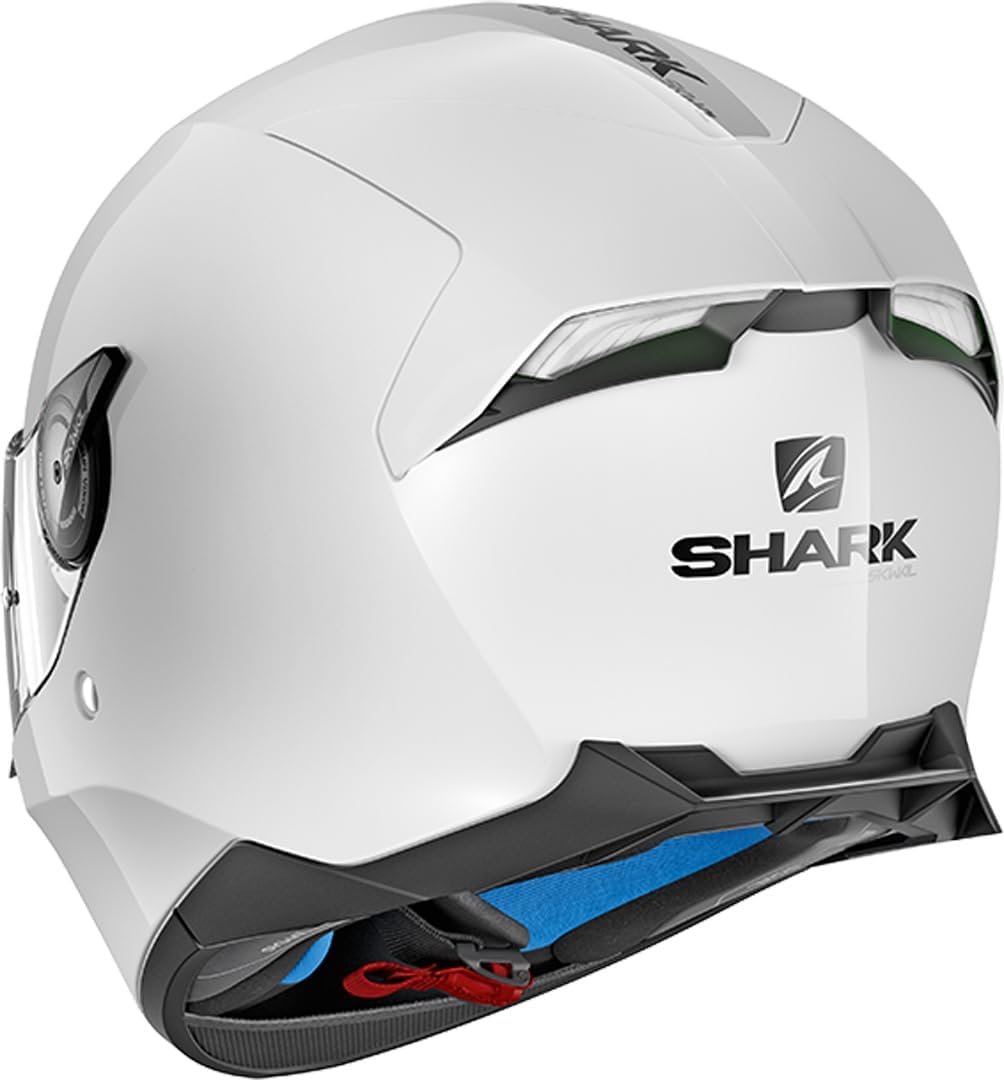 Shark Motorradhelm SKWAL 2 BLANK WHT LED WHU, Weiss, XS